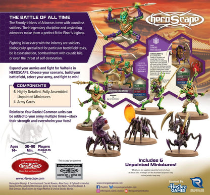 Heroscape-legeruitbreiding Tijdperk van vernietiging Skordyre-soldaten (algemeen) *Engelse versie*