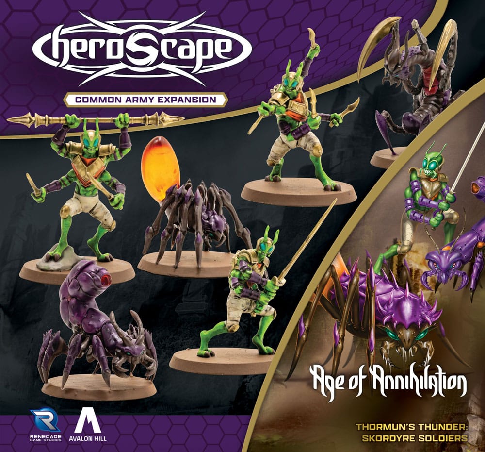 Heroscape-legeruitbreiding Tijdperk van vernietiging Skordyre-soldaten (algemeen) *Engelse versie*