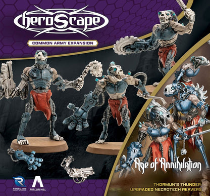 Heroscape-legeruitbreiding Age of Annihilation Opgewaardeerde Necrotech Reavers (algemeen) *Engelse versie*