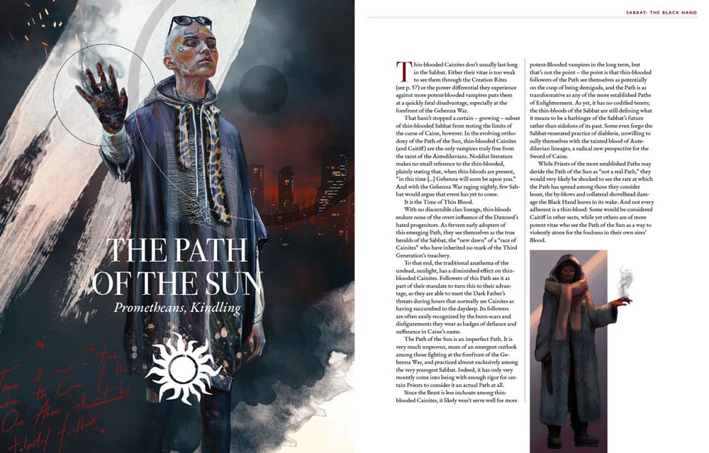 Vampire: The Masquerade 5e editie RPG-boek Sabbat: The Black Hand Sourcebook *Engelse versie*
