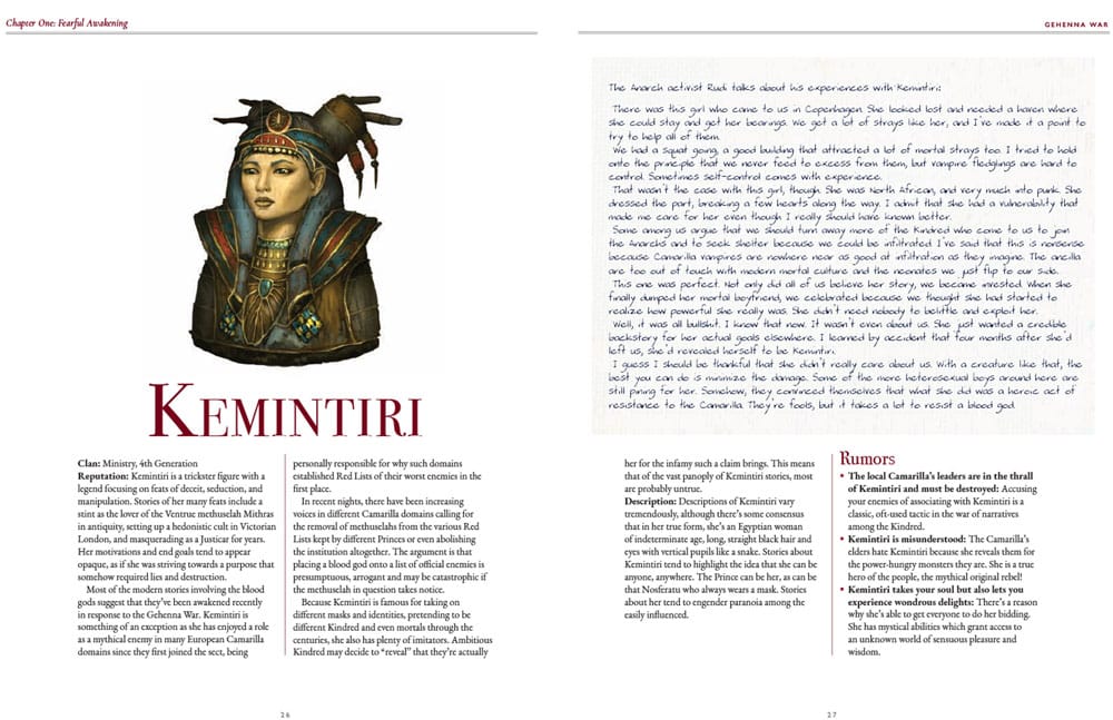 Vampire: The Masquerade 5e editie RPG-boek Gehenna War Sourcebook *Engelse versie*