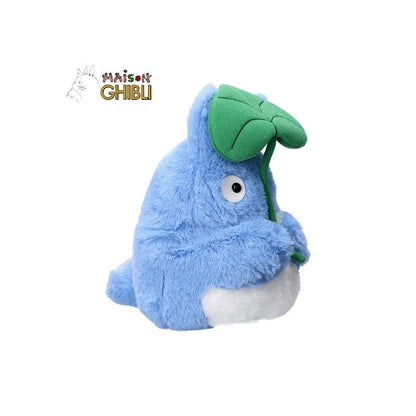 Mijn buur tot totoro nakayoshi pluche figuur medium totoro met blad 20 cm