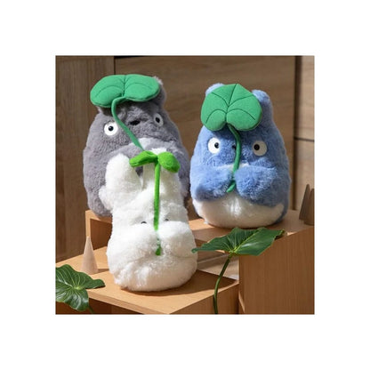 Mijn buurman totoro nakayoshi pluche figuur kleine totoro met blad 19 cm
