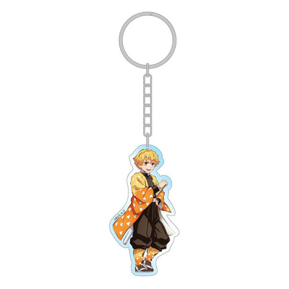 Demon Slayer: Kimetsu no Yaiba acryl sleutelhanger Zenitsu holografisch 7 cm
