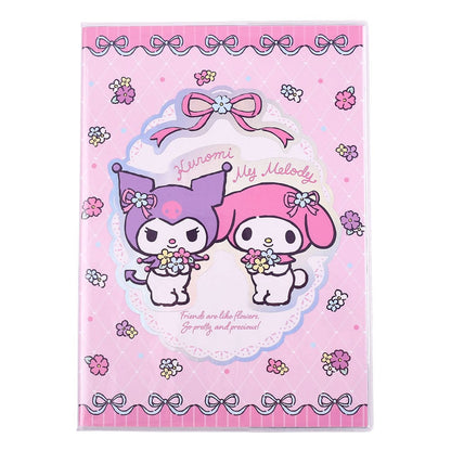 Sanrio Notitieboekje Kuromi & My Melody Pastelbloem Holografisch Geruit