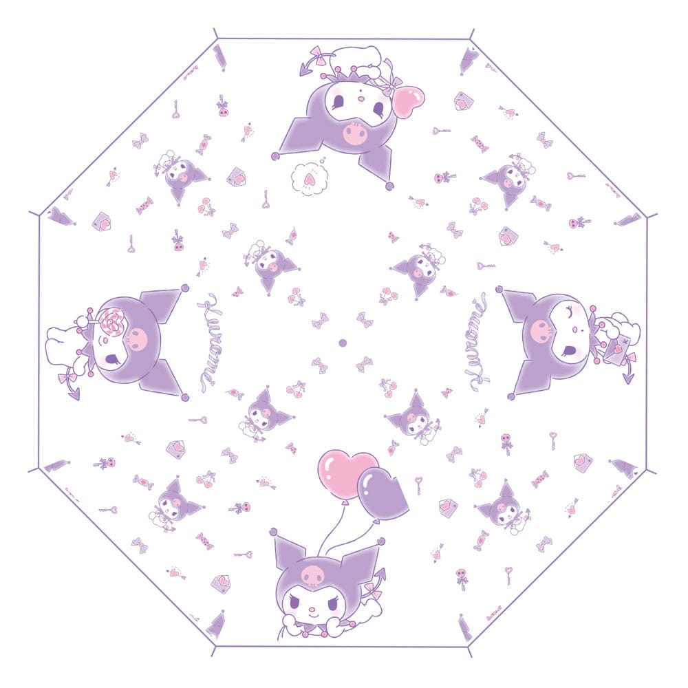 Sanrio Riet Paraplu Kuromi Kawaii Transparant
