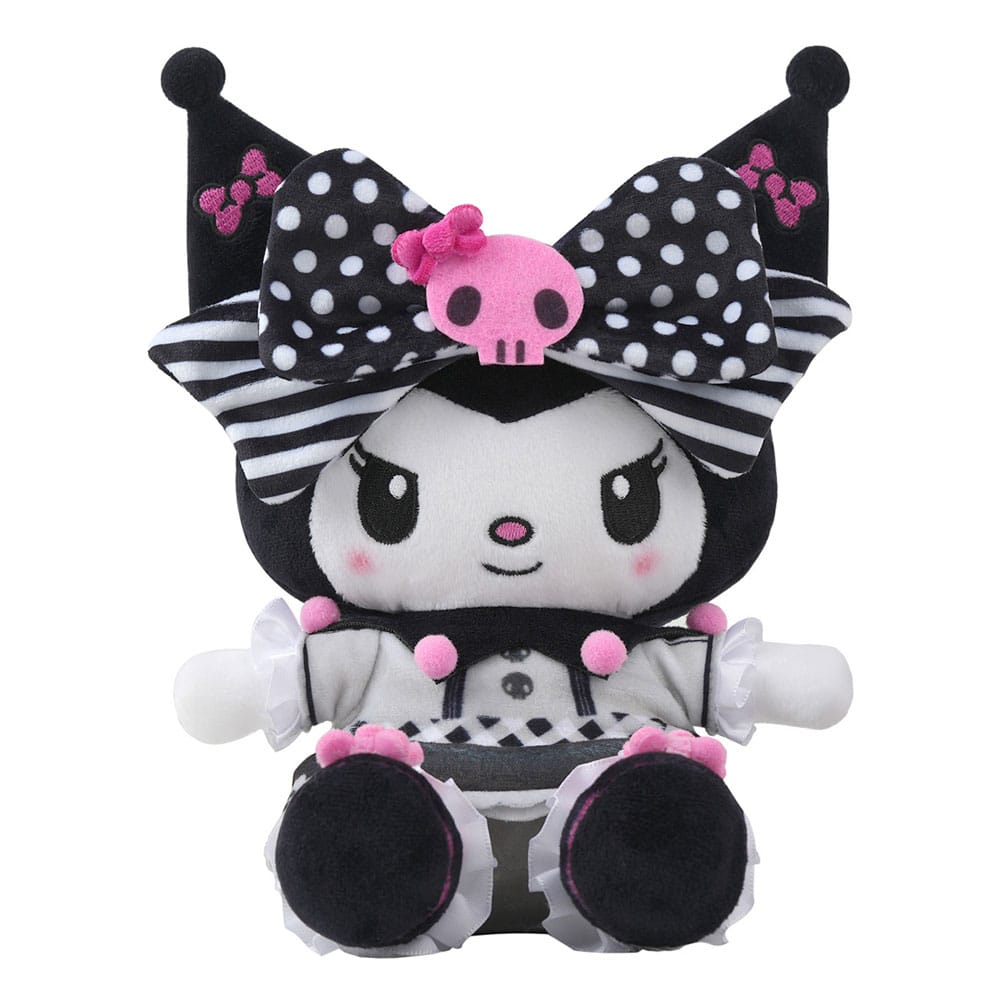 Sanrio Roze Zwart Party Series Pluche Figuur Kuromi M 17 cm