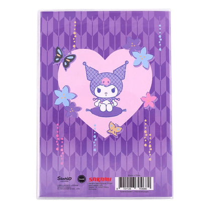 Sanrio Notitieboekje Kuromi Japans holografisch geruit