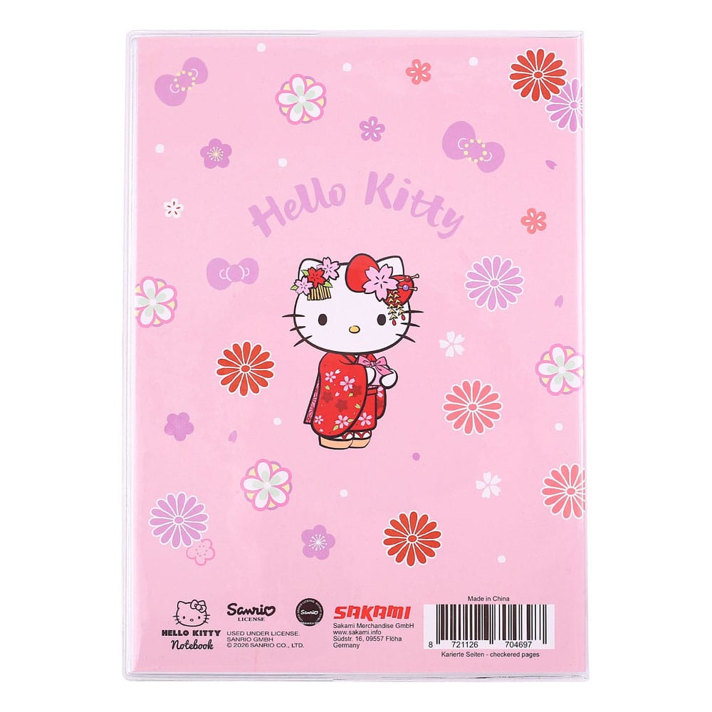 Sanrio Notitieboekje Hello Kitty Kimono Holografisch Geruit
