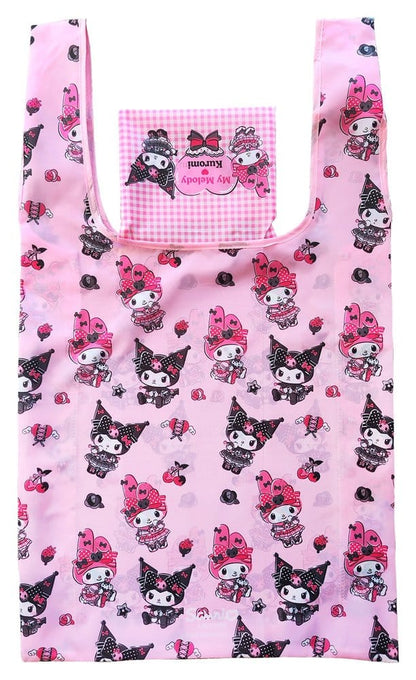 Sanrio roze zwarte Party Series draagtas Kuromi & My Melody opvouwbaar