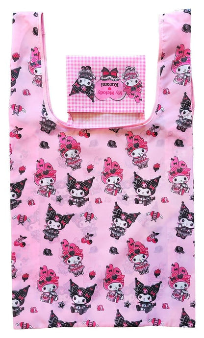 Sanrio roze zwarte Party Series draagtas Kuromi & My Melody opvouwbaar