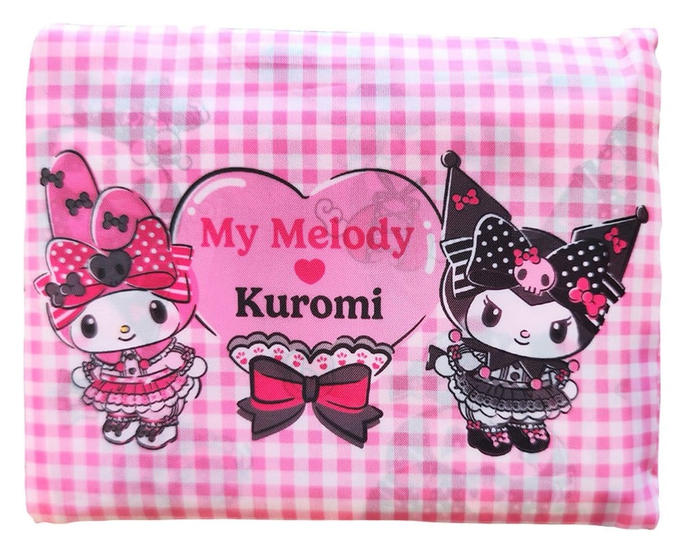 Sanrio roze zwarte Party Series draagtas Kuromi & My Melody opvouwbaar