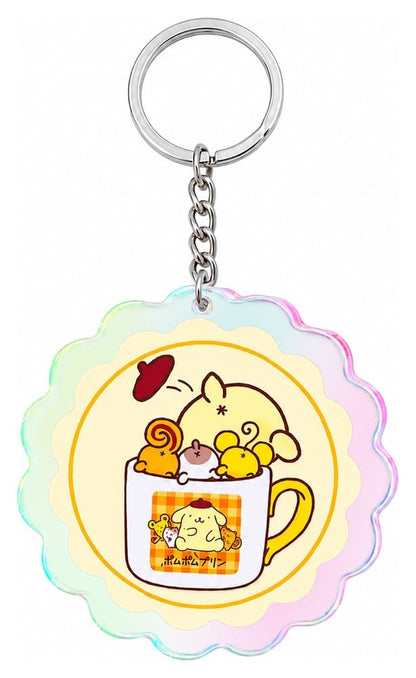 Sanrio acryl sleutelhanger Pompompurin 30e verjaardag Squishy schattige Purin 02