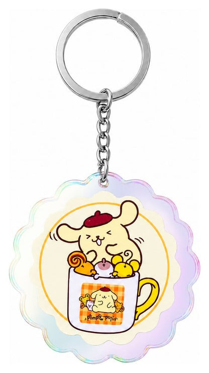 Sanrio acryl sleutelhanger Pompompurin 30e verjaardag Squishy schattige Purin 01