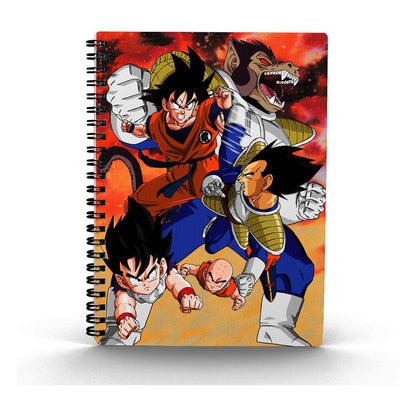 Dragon Ball Z Notebook met 3D-effect Goku vs Vegeta