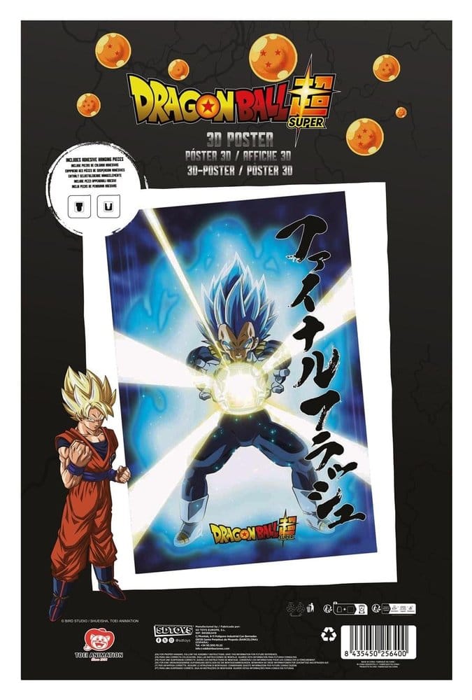 Dragon Ball Super 3D-poster Survival Vegeta 38 x 58 cm