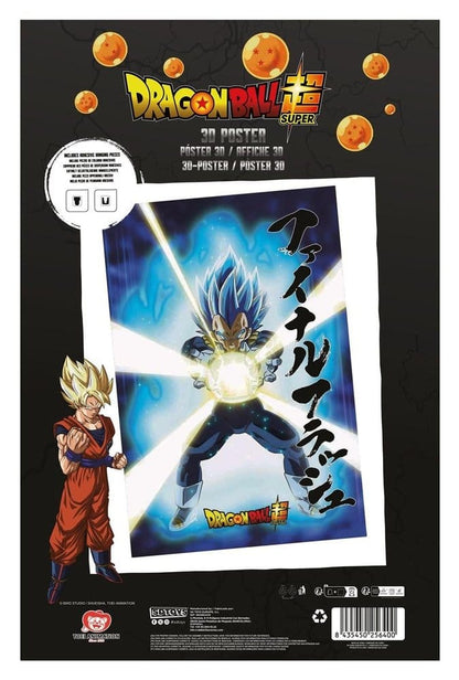 Dragon Ball Super 3D-poster Survival Vegeta 38 x 58 cm
