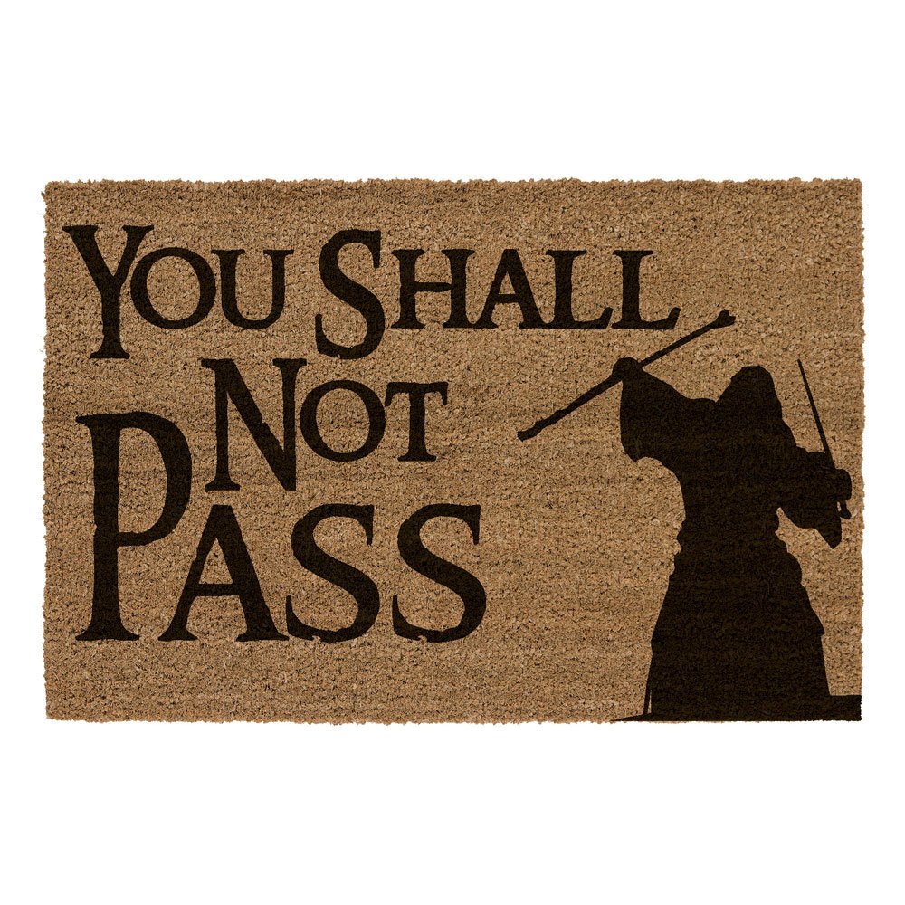 Lord of the Rings Doormat U zult geen 60 x 40 cm passeren
