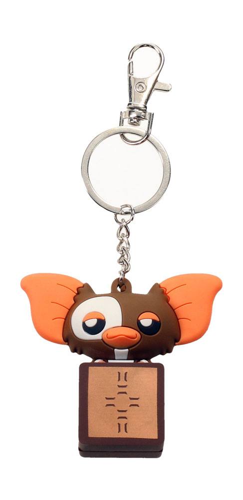 Gremlins Pokis rubberen sleutelhanger Gizmo in een doosje 6 cm