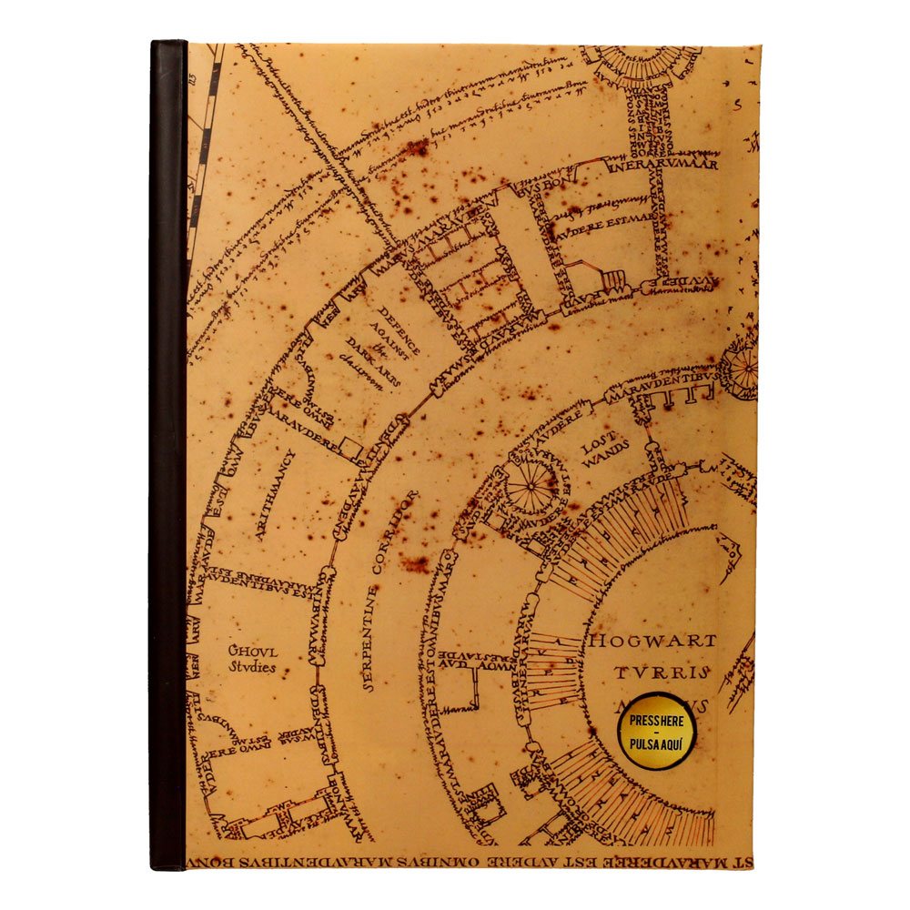 Harry Potter -notebook met de kaart van Light Marauder