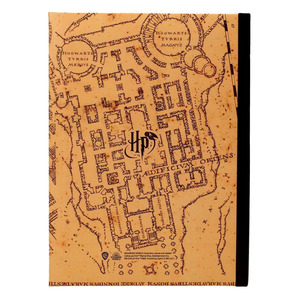 Harry Potter -notebook met de kaart van Light Marauder