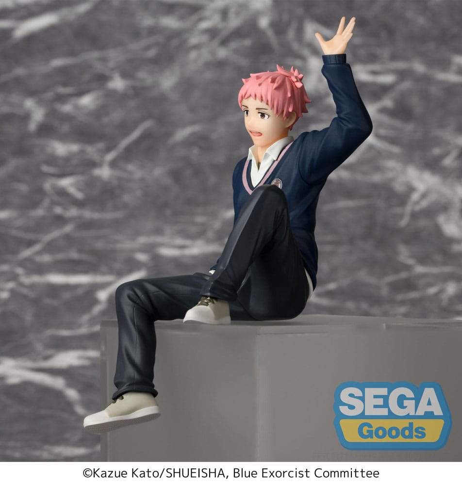 Blauwe Exorcist Shimane Illuminati Saga PM Zitstok PVC-beeld Renzo Shima 14 cm