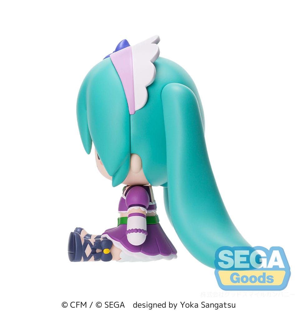 Character Vocal Series 01: Hatsune Miku Fuwa Petit Chibi-figuur Hatsune Miku x Love en Berry Verkleed je en dans! Glinsterend Paars 8 cm