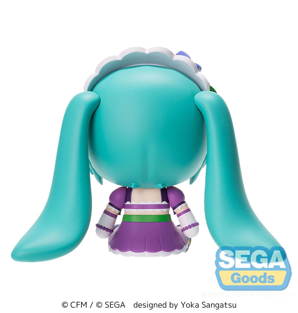 Character Vocal Series 01: Hatsune Miku Fuwa Petit Chibi-figuur Hatsune Miku x Love en Berry Verkleed je en dans! Glinsterend Paars 8 cm