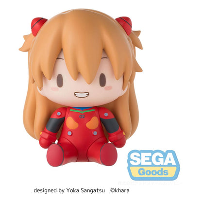 Evangelion: Nieuwe Theatrale Editie Fuwa Petit Chibi Figuur Asuka Plug Suit 8 cm