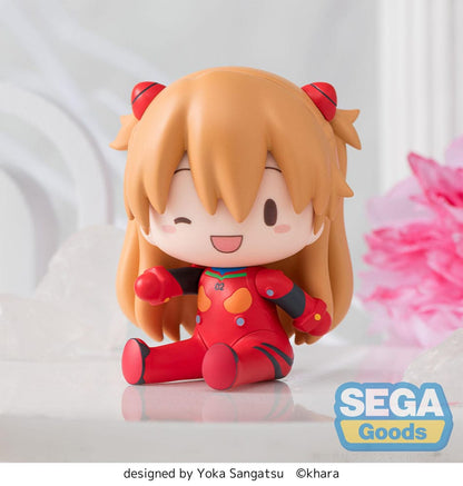 Evangelion: Nieuwe Theatrale Editie Fuwa Petit Chibi Figuur Asuka Plug Suit 8 cm