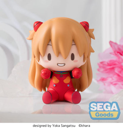 Evangelion: Nieuwe Theatrale Editie Fuwa Petit Chibi Figuur Asuka Plug Suit 8 cm