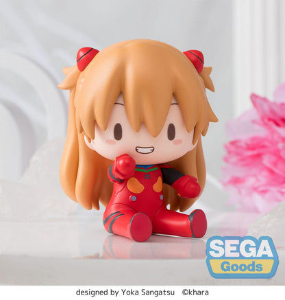 Evangelion: Nieuwe Theatrale Editie Fuwa Petit Chibi Figuur Asuka Plug Suit 8 cm