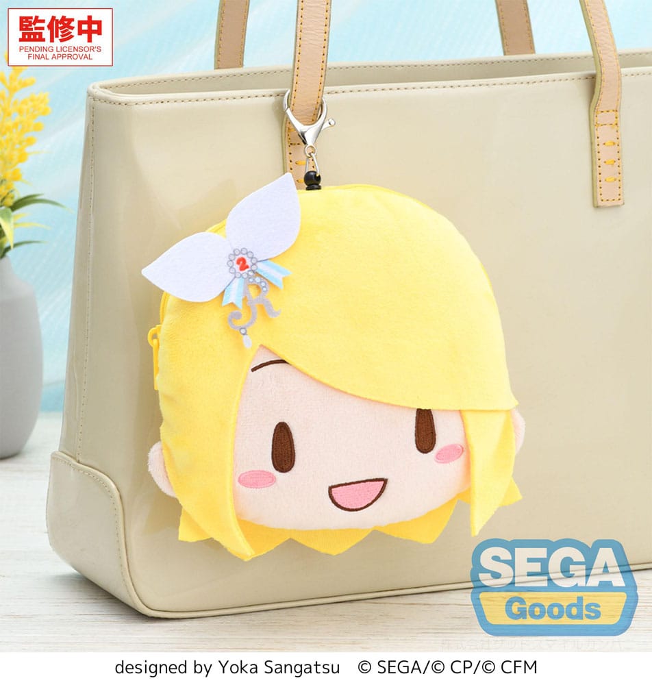 Hatsune Miku: kleurrijk podium! Pluche sleutelhanger Kagamine Rin Stage Sekai 15 cm