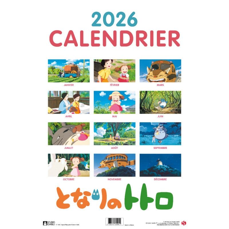 My Neighbor Totoro Kalender 2026 *Franse versie*