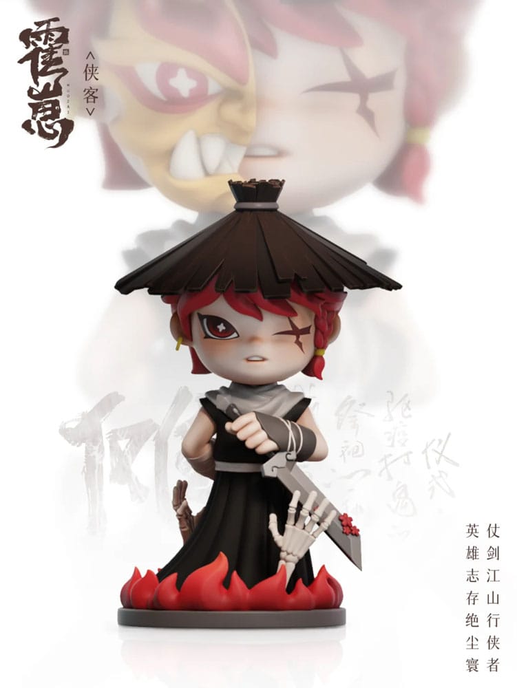 Originele karakterhandelfiguren Huozai Wusheng Group Portrait Series 8 cm assortiment (6)