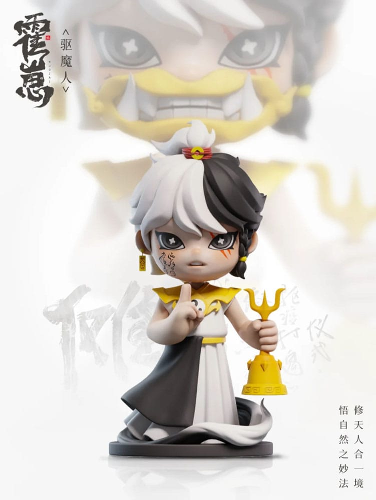 Originele karakterhandelfiguren Huozai Wusheng Group Portrait Series 8 cm assortiment (6)