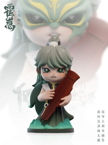 Originele karakterhandelfiguren Huozai Wusheng Group Portrait Series 8 cm assortiment (6)