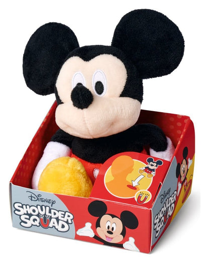 Disney pluche figuur Mickey schouderrijder 12 cm
