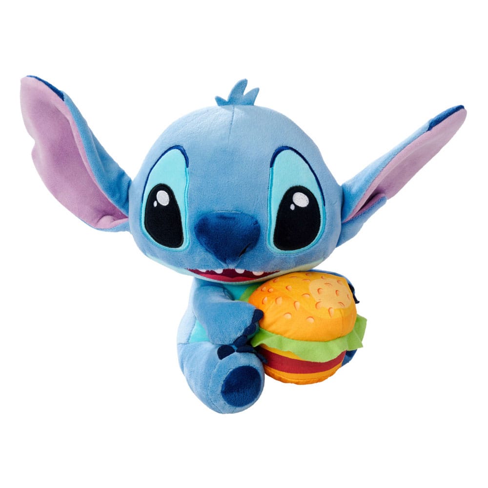 Lilo & Stitch Plush figuursteek met hamburger 25 cm