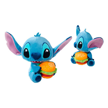 Lilo & Stitch Plush figuursteek met hamburger 25 cm
