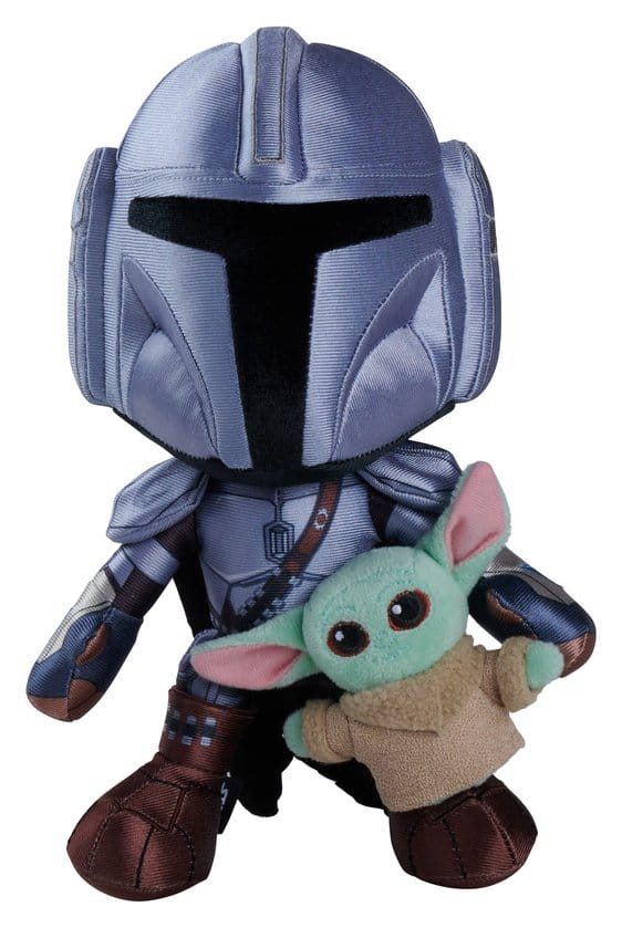 Star Wars Mandalorian Pluche Figuur Mandalorian & Mini Grogu 25 cm