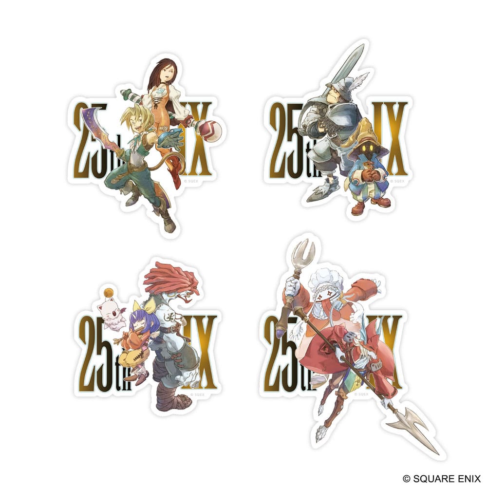 Final Fantasy IX-stickerpakket 25e verjaardag