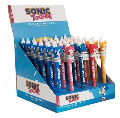 Sonic - The Hedgehog Uitwisbare gelpenkaraktersdisplay (30)