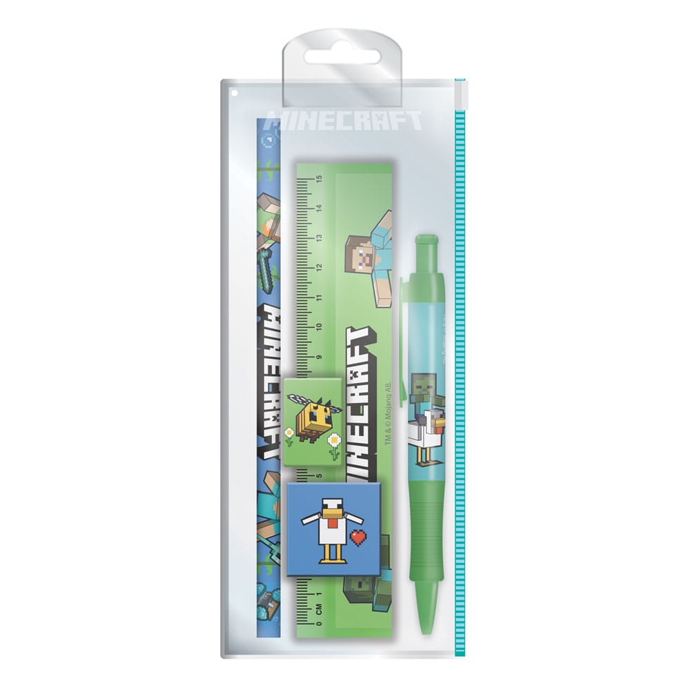 Minecraft 5-delige briefpapier set