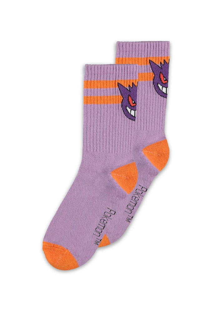 Pokemon Socks 2-Pack Heads Gray 35-38