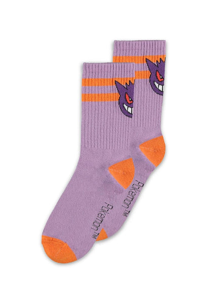 Pokemon Socks 2-Pack Heads Gray 35-38
