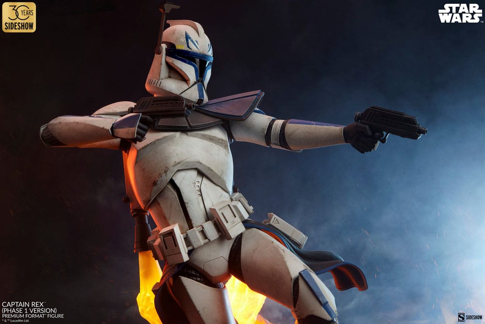 Star Wars Premium -formaat Figuur Captain Rex (fase 1 -versie) Sideshow Exclusive 68 cm