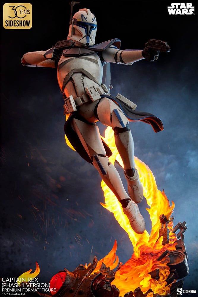 Star Wars Premium -formaat Figuur Captain Rex (fase 1 -versie) Sideshow Exclusive 68 cm
