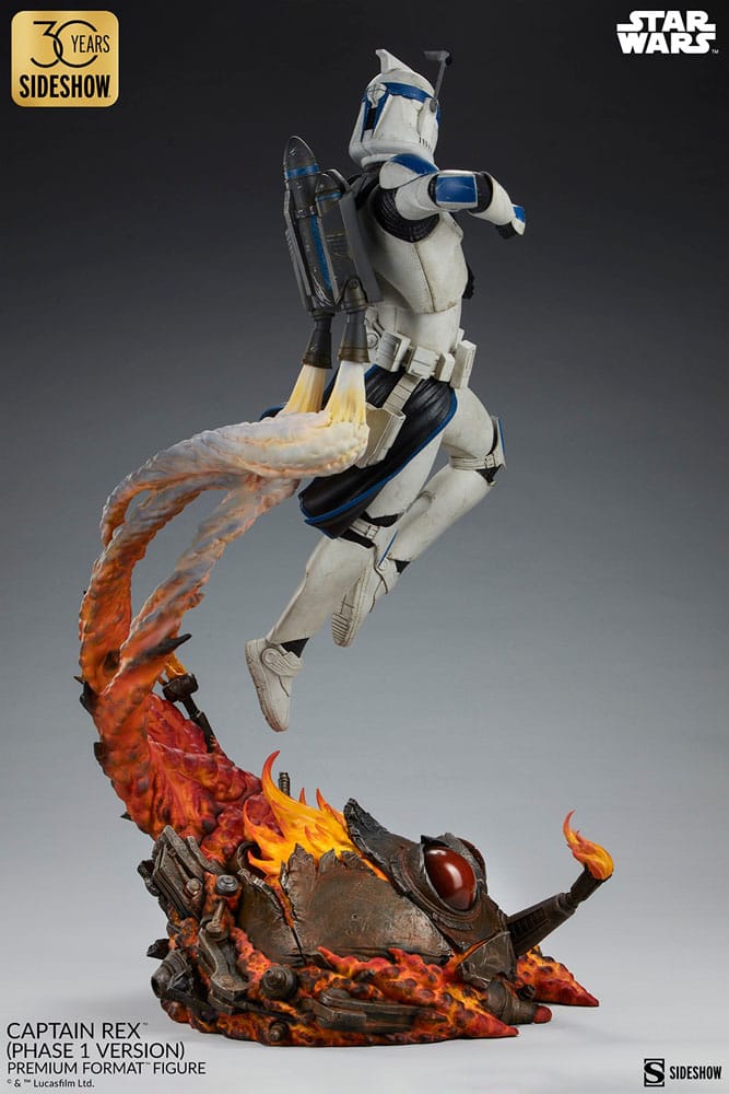 Star Wars Premium -formaat Figuur Captain Rex (fase 1 -versie) Sideshow Exclusive 68 cm