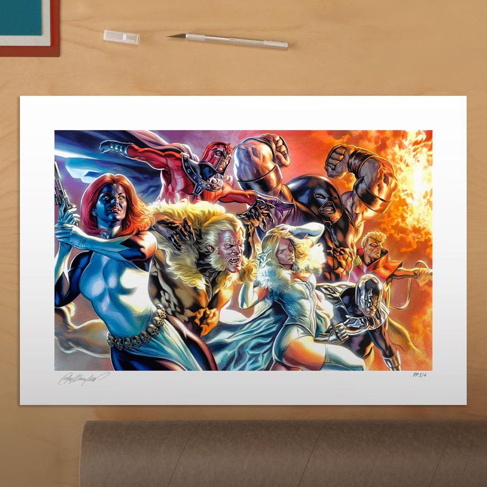 Marvel X-Men Art Print The Brotherhood of Mutants door Felipe Massafera 46 x 66 cm - niet ingelijst